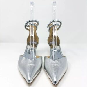 Elegant Silver Women's Heels